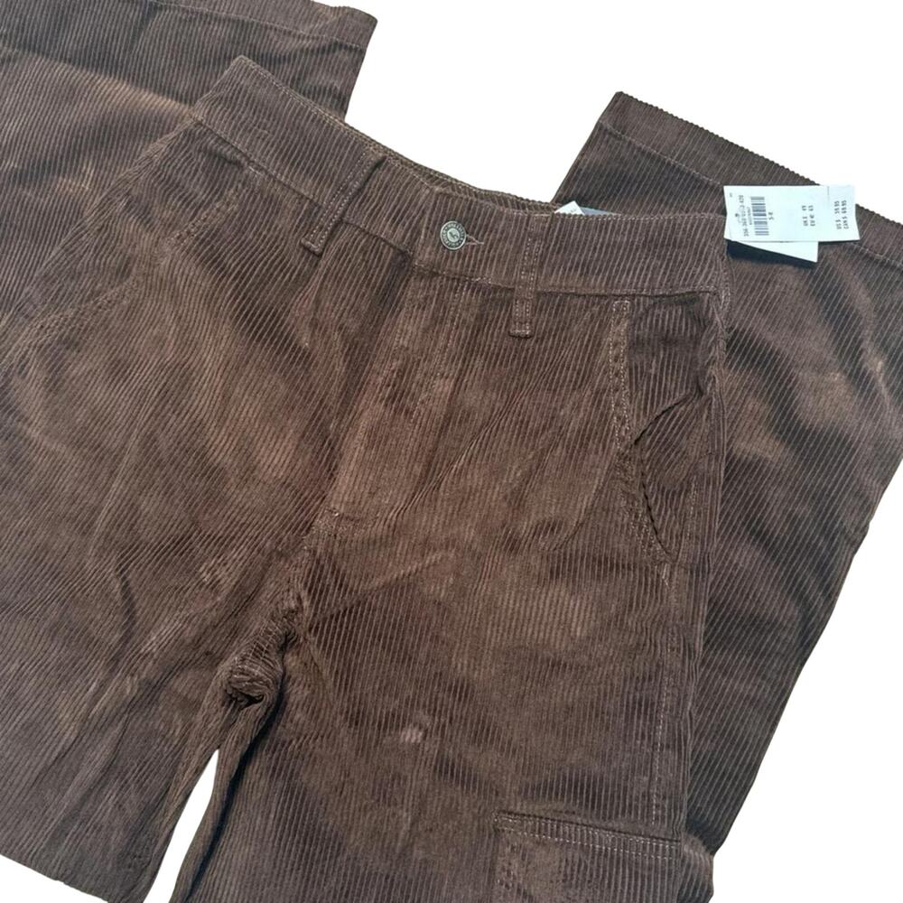 Hollister Ultra High-Rise Corduroy Baggy Cargo Pants NWT - Picture 2 of 5